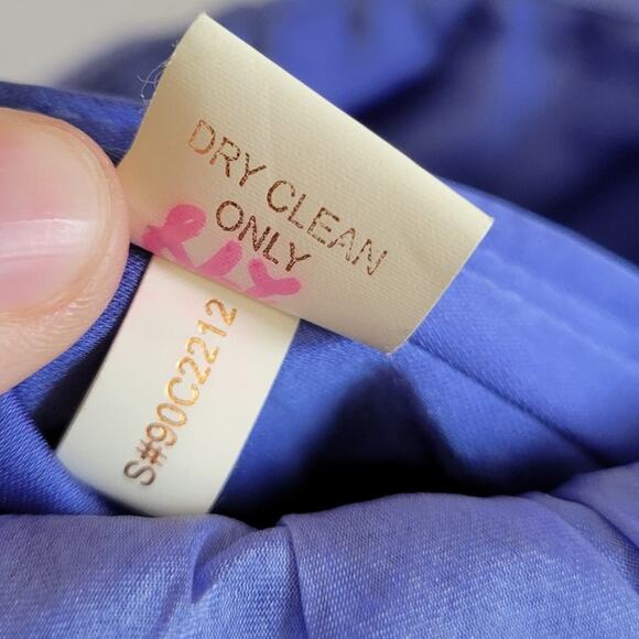 Marchesa Notte Ruffle Pleated One Shoulder Dress Blue Silk Organza Gown Size 4 - Picture 9 of 10